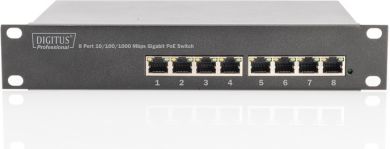 Digitus  8-vietīgs 10/100/1000 Mbps (RJ-45) Gigabit Ethernet Tīkla komutators (switch) DN-95317 | Elektrika.lv