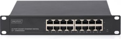 Digitus  16xGigabit Ethernet 10/100/1000 Mbps LAN (RJ-45) portu tīkla komutators (switch) DN-80115 | Elektrika.lv