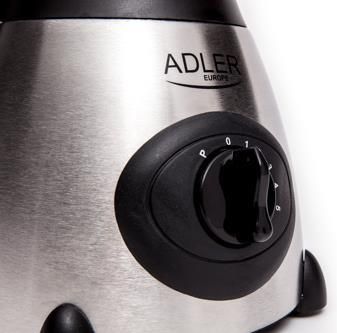 ADLER Adler | Blender | AD 4070 | Tabletop | 600 W | Jar material Glass | Jar capacity 1.5 L | Black/Stainless steel AD 4070