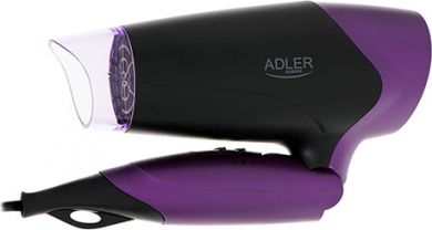 ADLER Adler | Hair Dryer | AD 2260 | 1600 W | Number of temperature settings 2 | Black/Purple AD 2260