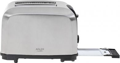 ADLER Adler | AD 3222 | Toaster | Power 700 W | Number of slots 2 | Housing material Stainless steel | Silver AD 3222