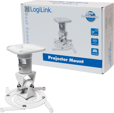 Logilink Logilink BP0003 Projector mount, ceiling, universal, 220 mm, white | Logilink BP0003