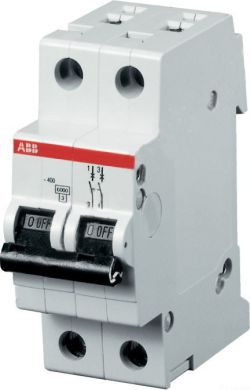 ABB SH202-C2 MiniCircuitBreaker 6kA 2A 2P 2CDS212001R0024 | Elektrika.lv