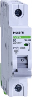 NOARK Ex9BN 1P B6 Miniature Circuit Breaker 6 kA B 6A 100004 | Elektrika.lv