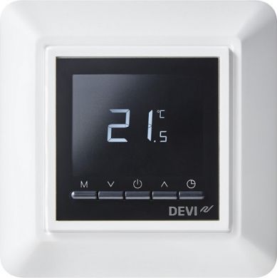 DEVI DEVIreg™ Opti +5...+45°C grīdas+telpas sensors 13 A balta krāsā 4 pamata programmas 140F1055 | Elektrika.lv