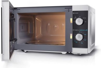 Sharp Microwave Oven  YC-MS01E-S Free standing, 20 L, 800 W, Silver YC-MS01E-S | Elektrika.lv