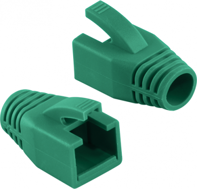 Logilink Modular RJ45 Plug Cable Boot 8mm, 50pcs, Зеленый MP0035G | Elektrika.lv
