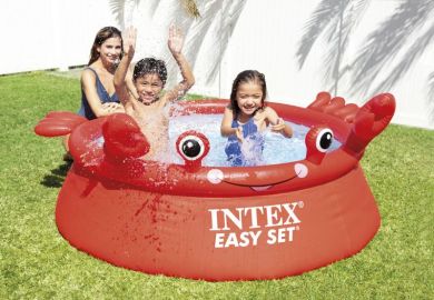 Intex Happy Crab Easy Set, 183x51 cm, Swimming pool, Age 3+, Red 26100NP | Elektrika.lv