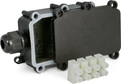 ELEKTRO-PLAST Junction box PI2P PG9-2P IP68 black 63.2 | Elektrika.lv