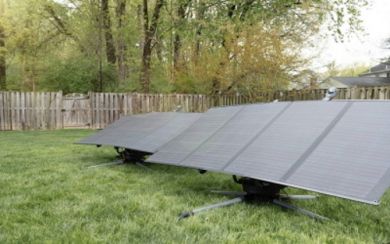 EcoFlow Солнечная панель, 400W, складная и портативная, 82x183x2.5 cm, черная 50051005 | Elektrika.lv