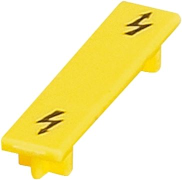 Schneider Electric Brīdinājuma zīme 6mm² skrūvju spaiļu blokiem, dzeltena NSYTRACS6 | Elektrika.lv