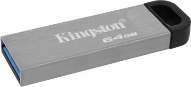 Kingston USB flash drive DataTraveler Kyson 64GB, USB 3.2 Gen1, silver DTKN/64GB | Elektrika.lv