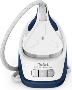 Tefal TEFAL Express Essential Steam Station SV6116E0  2200 W, 1.4 L, 5 to 6 bar, Auto power off, Vertical steam function, Calc-clean function, White/ Blue, 120 g/min SV6116E0 | Elektrika.lv