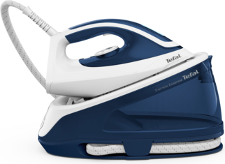 Tefal TEFAL Express Essential Steam Station SV6116E0  2200 W, 1.4 L, 5 to 6 bar, Auto power off, Vertical steam function, Calc-clean function, White/ Blue, 120 g/min SV6116E0 | Elektrika.lv