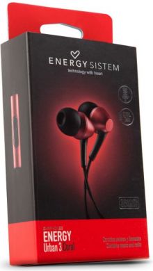 Energy Sistem Energy Sistem Earphones Urban 3 Mic, Coral Energy Sistem | Urban 3 Mic | Wired Earphones | Wired | In-ear | Microphone | Coral 423156