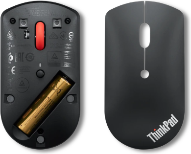 Lenovo Computer mouse ThinkPad Silent, Wireless, Bluetooth, AA, Black 4Y50X88822 | Elektrika.lv