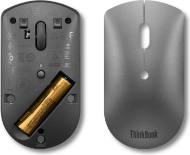 Lenovo Computer mouse ThinkBook Silent, Wireless, Bluetooth, AA, Iron Grey 4Y50X88824 | Elektrika.lv