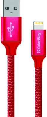 ColorWay ColorWay | Charging cable | 2.1 A | Apple Lightning | Data Cable CW-CBUL004-RD