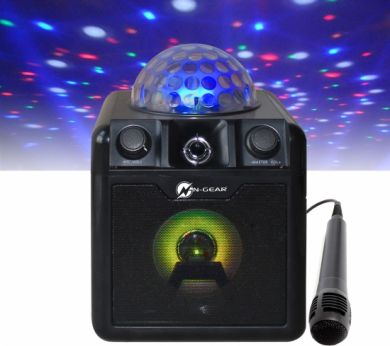 N-Gear N-Gear Portable Bluetooth and Disco Karaoke Speaker The Disco Block 410 50 W, Portable, Wireless connection, Black, Bluetooth NGEAR410 | Elektrika.lv