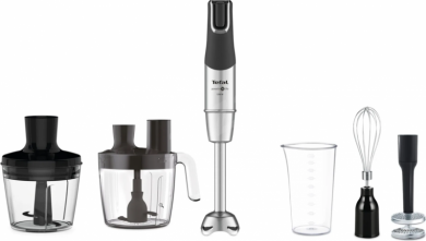 Tefal TEFAL | Blender | Infinity Force Pro 5in1 HB95LD38 | Hand Blender | 1200 W | Number of speeds Variable | Black/Stainless steel HB95LD38