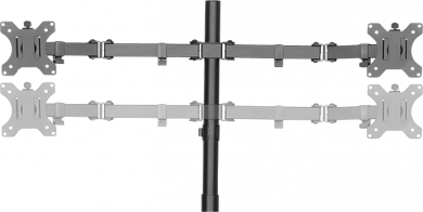 Logilink Logilink BP0046 Quad Monitor Desk Stand 13"-32'' | Logilink | Desk Mount | BP0046 | 13-32 " | Maximum weight (capacity) Carrying capacity of each arm: Max. 8 kg  kg | Black BP0046