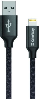 ColorWay ColorWay | Charging cable | 2.1 A | Apple Lightning | Data Cable CW-CBUL004-BK