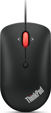 Lenovo Wired computer mouse, USB-C, Black 4Y51D20850 | Elektrika.lv