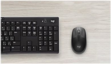 Logitech Computer mouse M190, Wireless, USB, AA, Black 910-005905 | Elektrika.lv