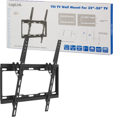 Logilink Logilink BP0012 TV Wall mount, 32–55", tilt -14°, 25 mm | Logilink BP0012