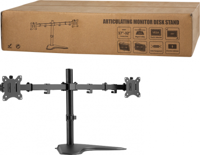 Logilink Logilink | Desk Mount | Tilt, swivel, level adjustment, rotate | 17-32 " | Maximum weight (capacity) 8 kg | Black BP0099