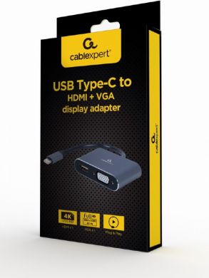Cablexpert Cablexpert | USB Type-C to HDMI and VGA display adapter | A-USB3C-HDMIVGA-01 | USB Type-C A-USB3C-HDMIVGA-01