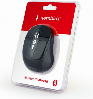 Gembird Wireless computer mouse, Bluetooth v.3.0, AAA, Black MUSWB-6B-01 | Elektrika.lv