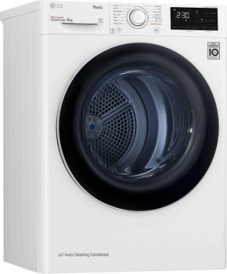 LG Dryer machine 8kg, LED, depth 69cm, Wi-Fi, white RH80V3AV6N | Elektrika.lv