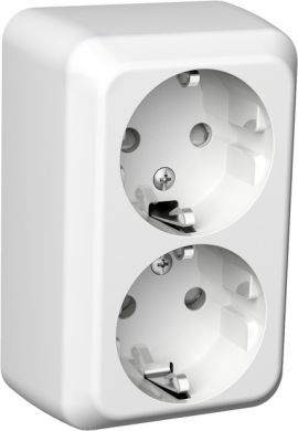 Schneider Electric 2-vietīga kontaktligzda v/a balta Exxact WDE002972 | Elektrika.lv