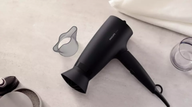 Philips Hair dryer 3000 Series 1600W, black BHD308/10 | Elektrika.lv