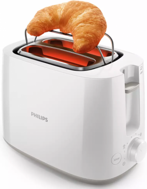 Philips Philips | HD2581/00 Daily Collection | Toaster | Power  760-900 W | Number of slots 2 | Housing material Plastic | White HD2581/00