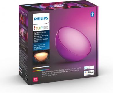 Philips Hue Go V2 bezvadu LED lampa, balta, White and color ambiance 915005821901 | Elektrika.lv