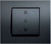 Panasonic Кнопка выключателя для жалюзи, черная, thea blue WBTR00235BL | Elektrika.lv
