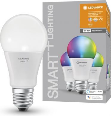 LEDVANCE SMART+ WiFi Spuldze Classic A100 RGBW E27 FR Daudzkrāsaina gaisma 4058075485518 | Elektrika.lv
