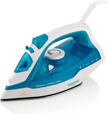 Eta ETA | Iron | Esmira ETA027390000 | Steam Iron | 2200 W | Water tank capacity 380 ml | Continuous steam 40 g/min | Steam boost performance 100 g/min | Turquoise ETA027390000