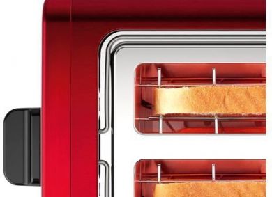 BOSCH Bosch DesignLine Toaster TAT3P424 Power 970 W, Number of slots 2, Housing material Stainless steel, Red TAT3P424 | Elektrika.lv