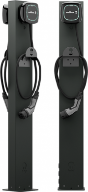 Wallbox Stand Pedestal Eiffel Basic Mono, for Pulsar family charging stations, 1400mm, Black PED-EIFBS-MONO | Elektrika.lv