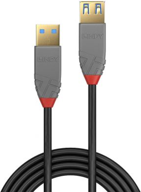 Lindy CABLE USB3.2 EXTENSION 2M/ANTHRA 36762 LINDY 36762 | Elektrika.lv