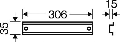 Hensel DIN rail for ENYSTAR empty enclosures sizes 2 and 4. For the installation of devices or terminal with clip-on mounting. 68000045 | Elektrika.lv