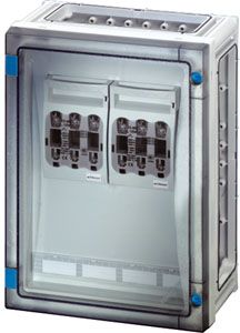 Hensel FP 4212 HRC fuse box with fuse switch disconnector 2xNH000, 3P, 125A+PE+N, IP65, ENYSTAR 68000230 | Elektrika.lv