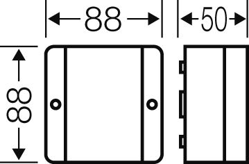 Hensel Распределительная коробка DP 9020 88x88x49мм IP54 серая без клемм 6000037 | Elektrika.lv