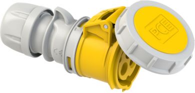PCE CEE kontaktligzda vadā 3x16A (2P+PE) 4h IP67 SHARK ar vāku dzeltena 2132-4 | Elektrika.lv