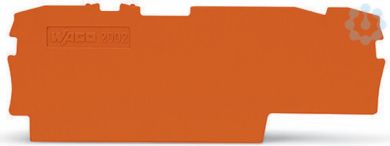 Wago End and intermediate plate, orange 2002-1792 | Elektrika.lv