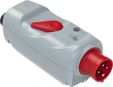 PCE CEE-motor protection plug (PKZM0) +BA 4x16A (3P+PE) 6h (1.6-2.5A) IP44 grey/red 540140251 | Elektrika.lv
