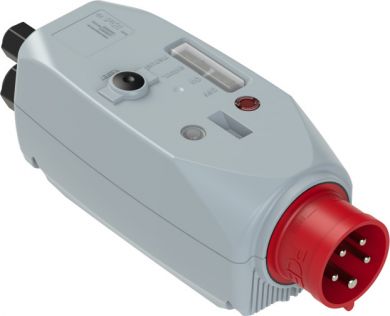 PCE CEE-motor protection plug (PKZM0) 5x16A (3P+N+PE) 5,5kW PI+BA+RFC 6h (9.0-12A) IP44 grey/red 5571512000 | Elektrika.lv